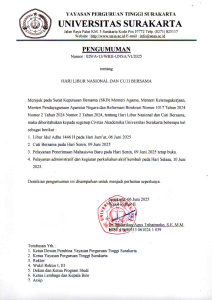 Pengumuman Libur dan Cuti Bersama Idul Adha